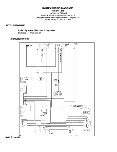 sidekick wiring diagram 